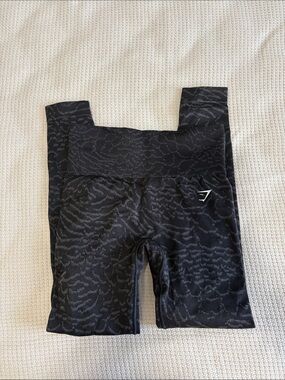 Gymshark Black Patterned High-Waist Leggings